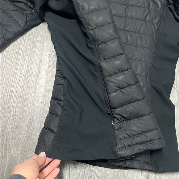 Columbia Omni- Heat Turbodown Quilted Black Hooded Jacket/ size L - Picture 7 of 13